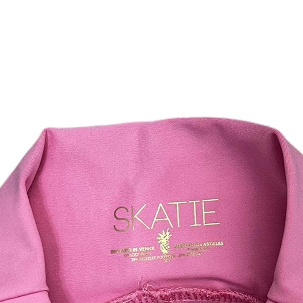 SKATIE Cece Pink High Waisted Yoga Pants Leggings - Picture 2 of 6